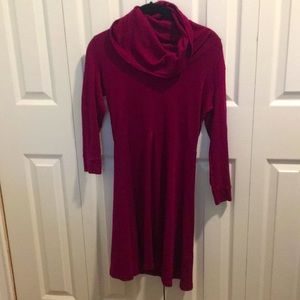 Michael Stars sparkly fuschia cowl dress